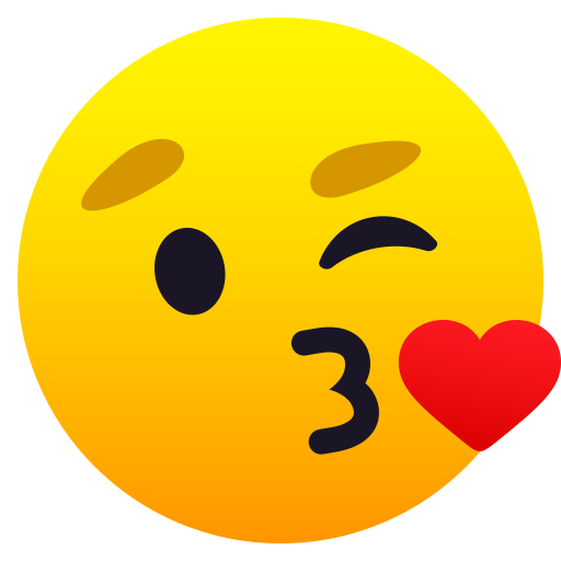 Face Throwing A Kiss on JoyPixels