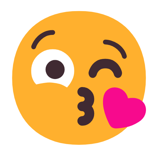 Face Throwing A Kiss on Microsoft Fluent