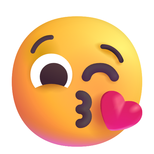 Face Throwing A Kiss on Microsoft 3D