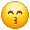 Kissing Face With Smiling Eyes on Samsung