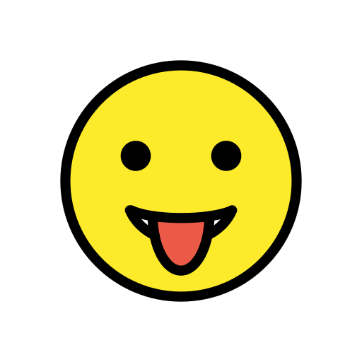 Face With Stuck-out Tongue on OpenMoji