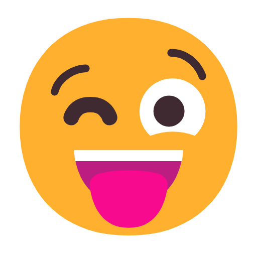Face With Stuck-out Tongue And Winking Eye on Microsoft Fluent