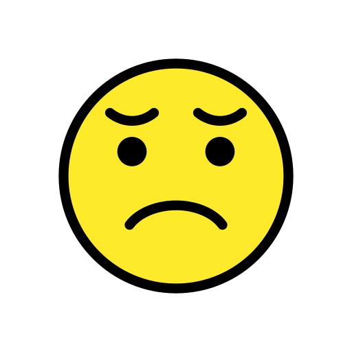 Disappointed Face on OpenMoji