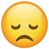 Disappointed Face on WhatsApp