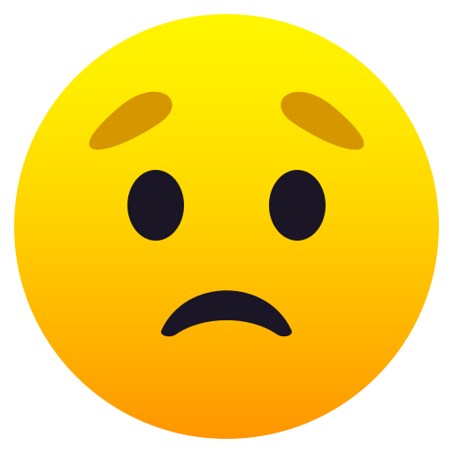 Worried Face on JoyPixels