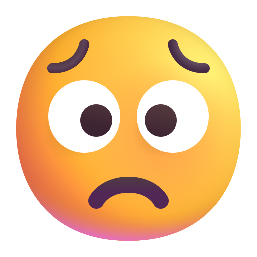 Worried Face on Microsoft 3D