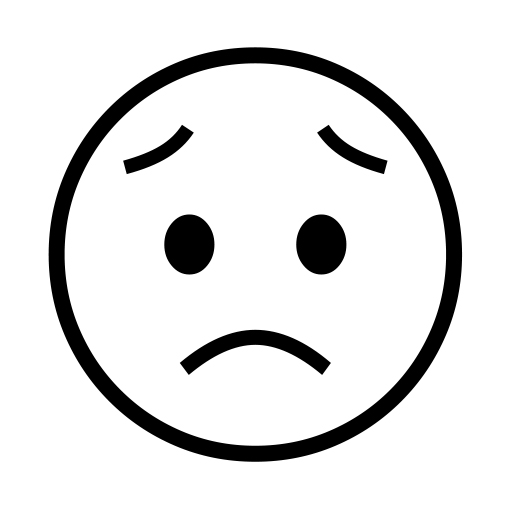 Worried Face on Noto Emoji