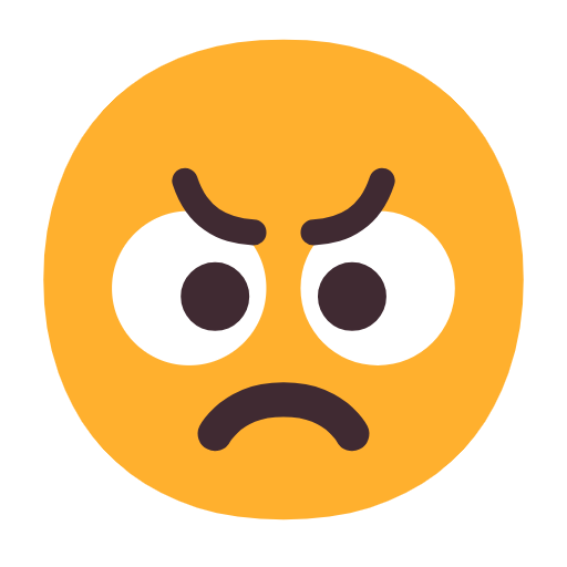 Angry Face on Microsoft Fluent