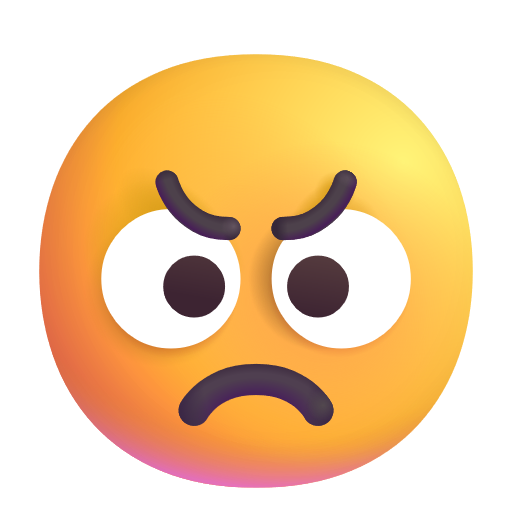 Angry Face on Microsoft 3D