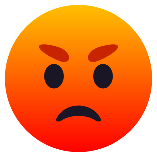 Pouting Face on JoyPixels