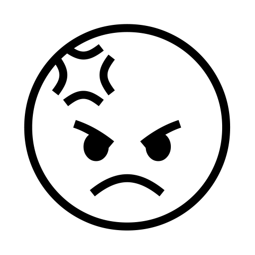 Pouting Face on Noto Emoji