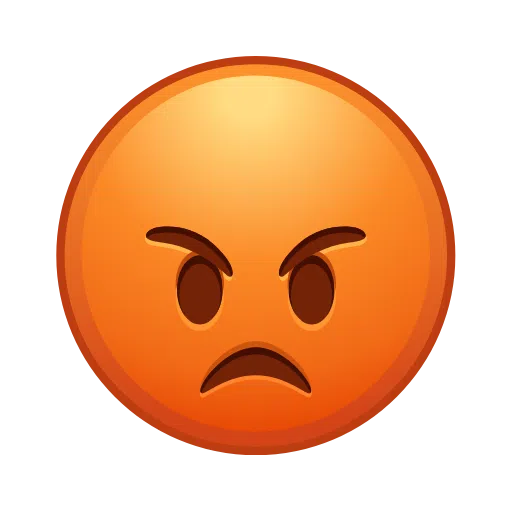 Pouting Face on Telegram