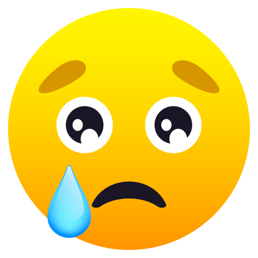 Crying Face on JoyPixels