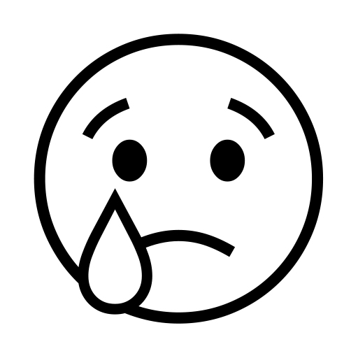Crying Face on Noto Emoji
