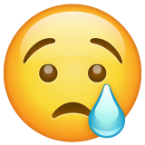 Crying Face on WhatsApp