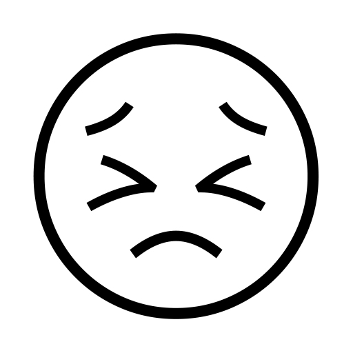 Persevering Face on Noto Emoji