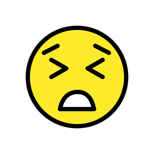 Persevering Face on OpenMoji