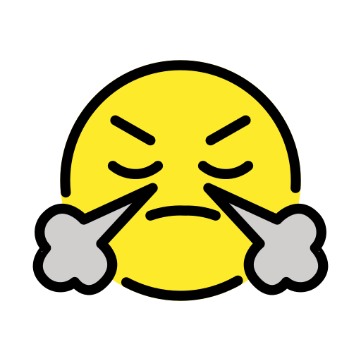 Face With Look Of Triumph on OpenMoji