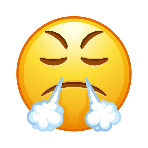 Face With Look Of Triumph on Telegram