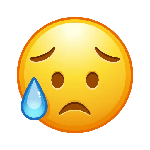 Disappointed But Relieved Face on Telegram