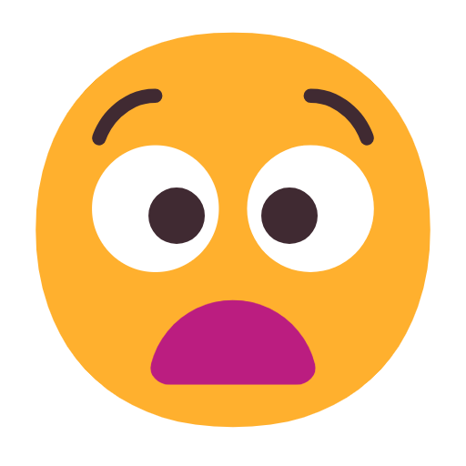 Anguished Face on Microsoft Fluent