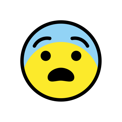Fearful Face on OpenMoji