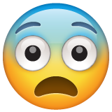Fearful Face on WhatsApp