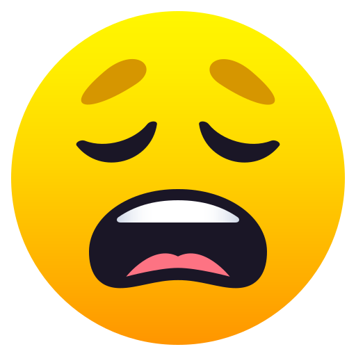 Weary Face on JoyPixels