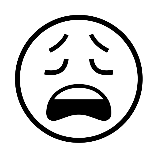 Weary Face on Noto Emoji
