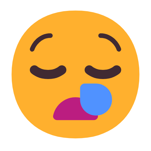 Sleepy Face on Microsoft Fluent