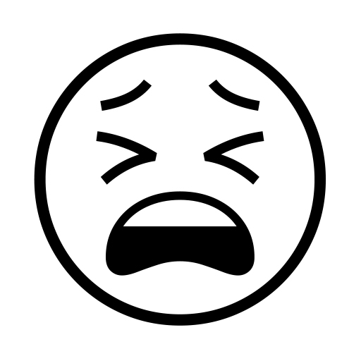 Tired Face on Noto Emoji