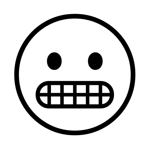 Grimacing Face on Noto Emoji