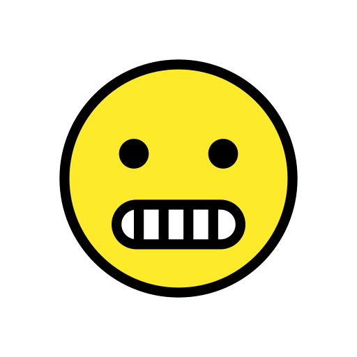 Grimacing Face on OpenMoji