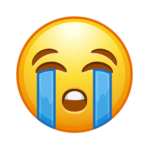Loudly Crying Face on Telegram