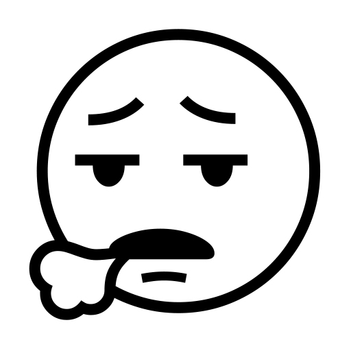 Face Exhaling on Noto Emoji