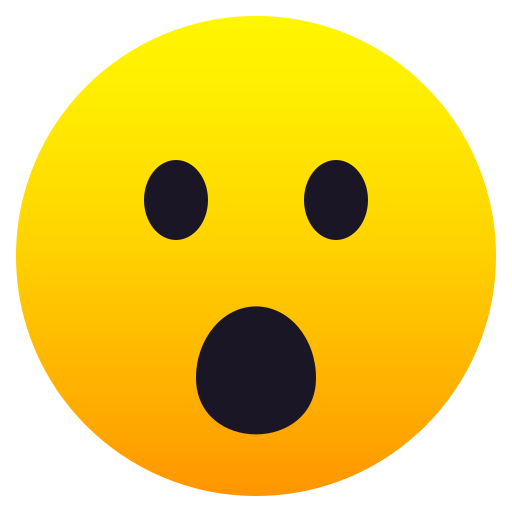 Face With Open Mouth on JoyPixels