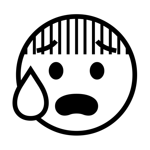 Face With Open Mouth And Cold Sweat on Noto Emoji