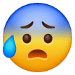 Face With Open Mouth And Cold Sweat on Samsung