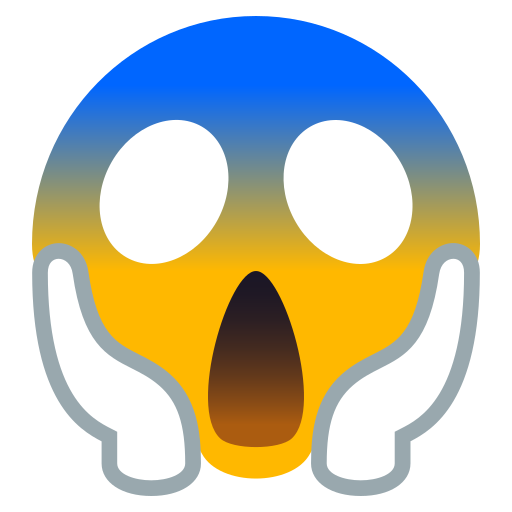 Face Screaming In Fear on JoyPixels