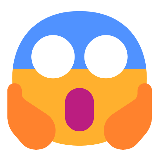 Face Screaming In Fear on Microsoft Fluent