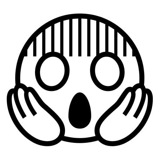 Face Screaming In Fear on Noto Emoji