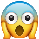 Face Screaming In Fear on WhatsApp