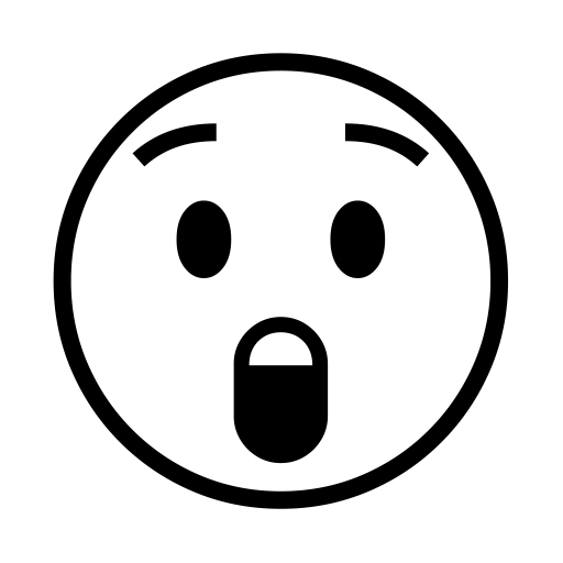 Astonished Face on Noto Emoji