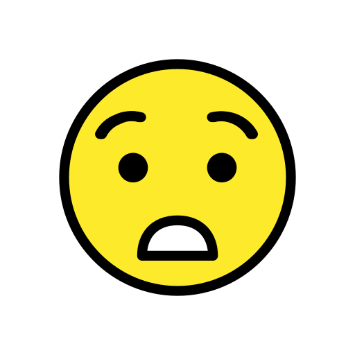 Astonished Face on OpenMoji