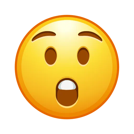Astonished Face on Telegram