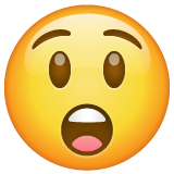 Astonished Face on WhatsApp