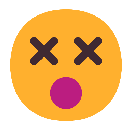 Dizzy Face on Microsoft Fluent