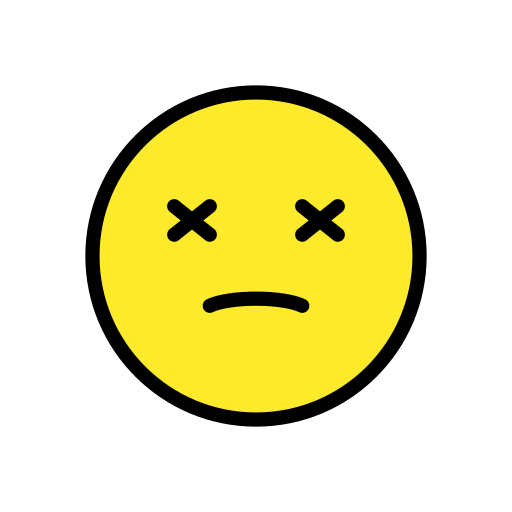 Dizzy Face on OpenMoji