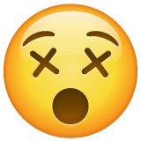Dizzy Face on WhatsApp