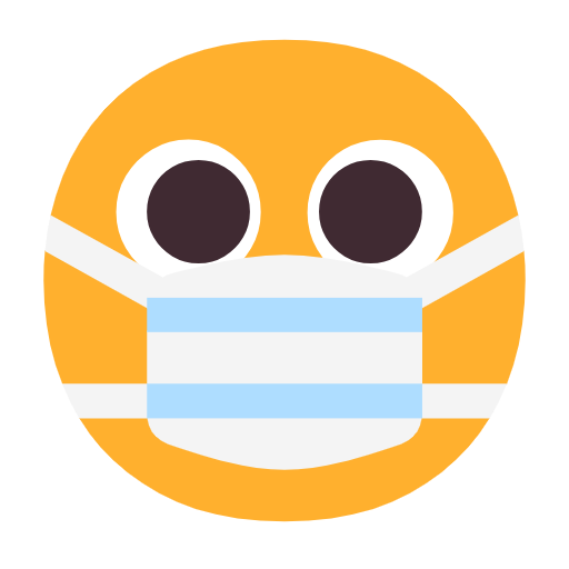 Face With Medical Mask on Microsoft Fluent